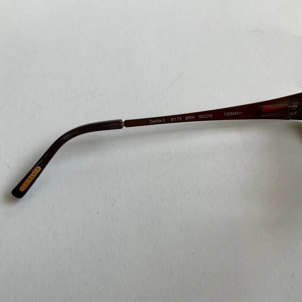 Ted Baker Eyeglasses with Metal Frame Granny Size